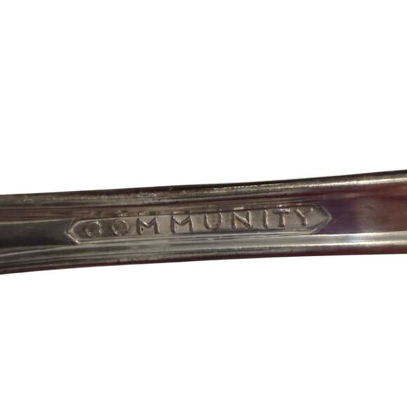 Oneida Community White Orchid Teaspoons Silverplate 6 1/8" Vintage Set of 5 - Picture 4 of 5